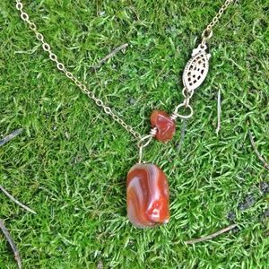Lake Superior Agate Healing Crystal Necklace: Shadow Agate